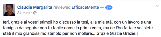 testimonianza Studia meno, Studia meglio