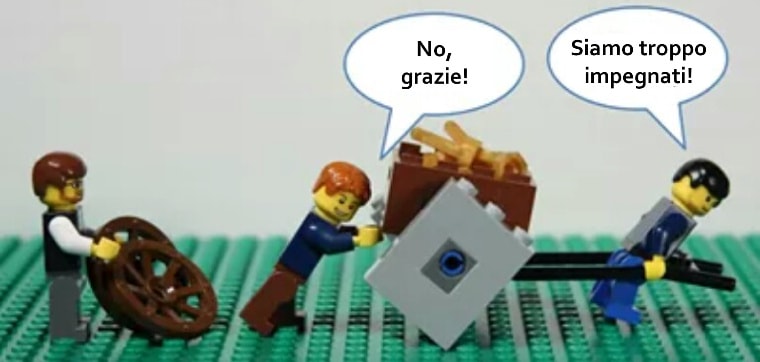 perdere tempo troppo impegnato