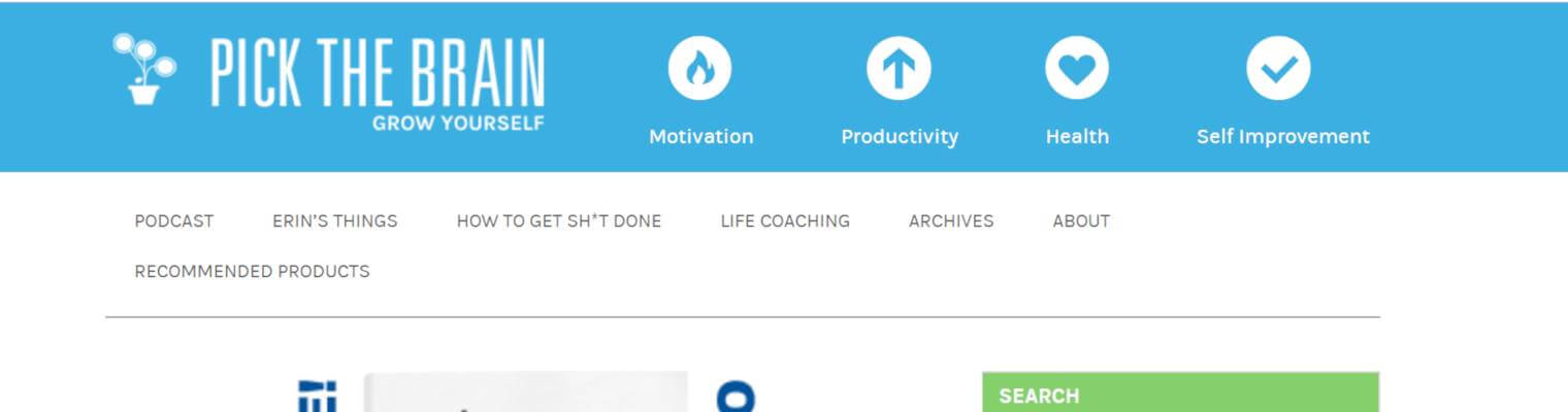 migliori blog crescita personale Pick the brain