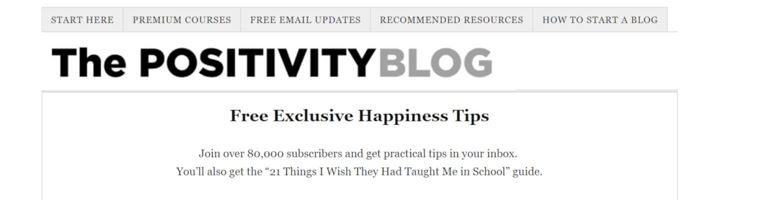 migliori blog crescita personale The positivity Blog