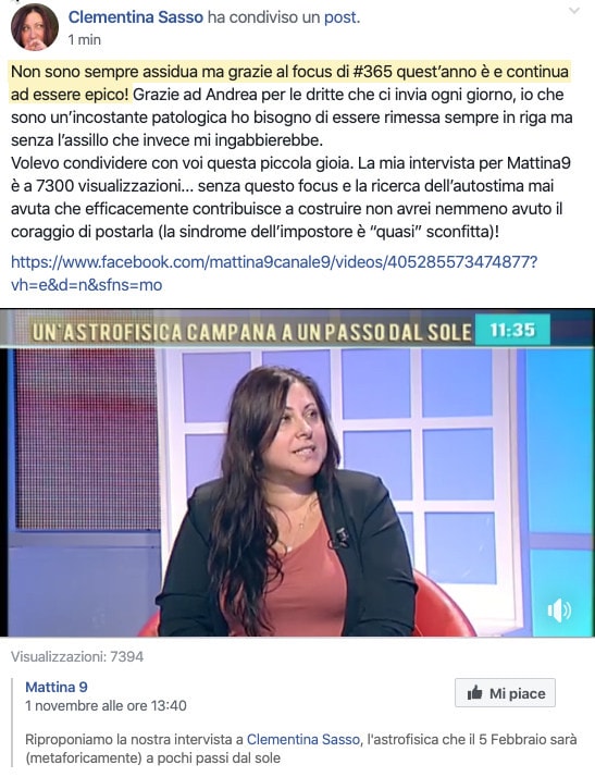 Testimonianza Clementina Sasso