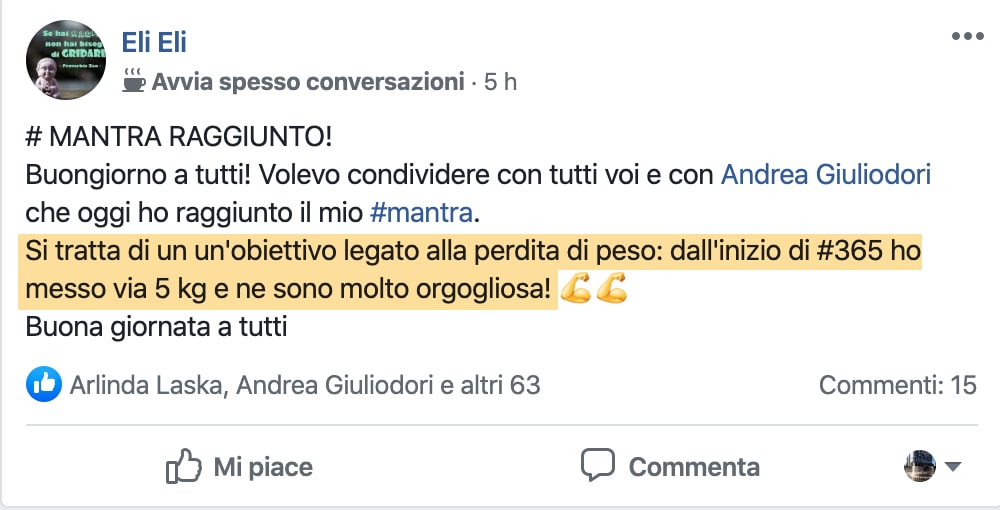 Testimonianza Eli Eli