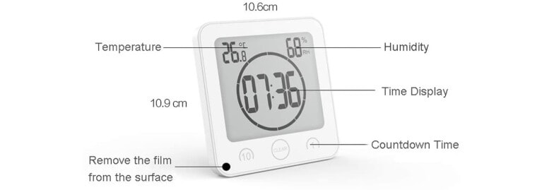 Timer orologio per doccia