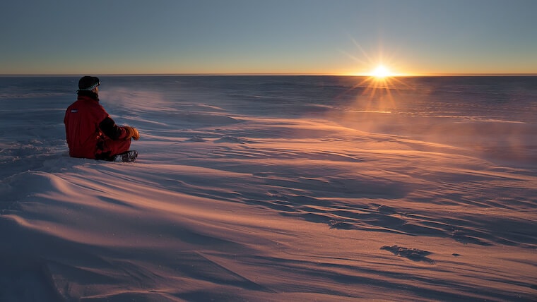 Marco Buttu tramonto antartico